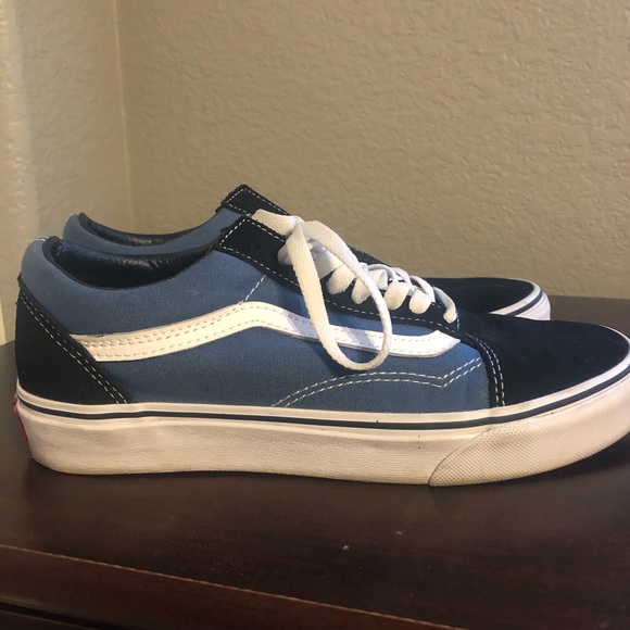 two toned blue vans